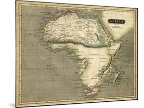 Thomson's Map of Africa-Thomson-Mounted Art Print