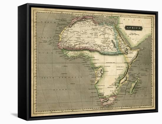 Thomson's Map of Africa-Thomson-Framed Stretched Canvas