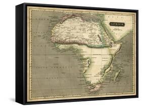 Thomson's Map of Africa-Thomson-Framed Stretched Canvas