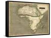 Thomson's Map of Africa-Thomson-Framed Stretched Canvas