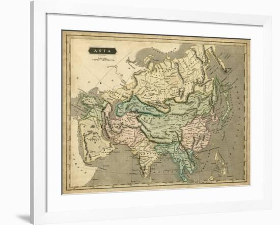 Thomson's Map of Asia-Thomson-Framed Art Print