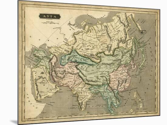 Thomson's Map of Asia-Thomson-Mounted Art Print