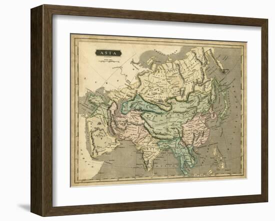 Thomson's Map of Asia-Thomson-Framed Art Print