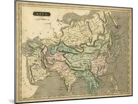 Thomson's Map of Asia-Thomson-Mounted Art Print