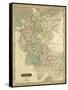 Thomson's Map of Germany-Thomson-Framed Stretched Canvas