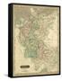 Thomson's Map of Germany-Thomson-Framed Stretched Canvas