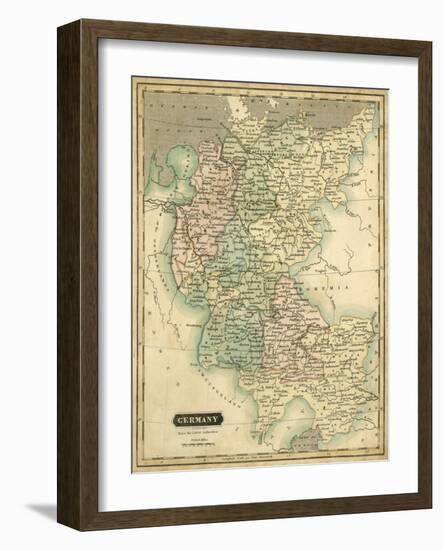 Thomson's Map of Germany-Thomson-Framed Art Print