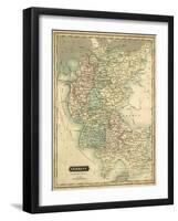 Thomson's Map of Germany-Thomson-Framed Art Print