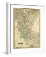 Thomson's Map of Germany-Thomson-Framed Art Print