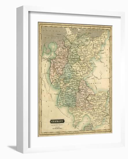 Thomson's Map of Germany-Thomson-Framed Art Print