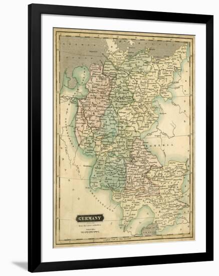 Thomson's Map of Germany-Thomson-Framed Art Print