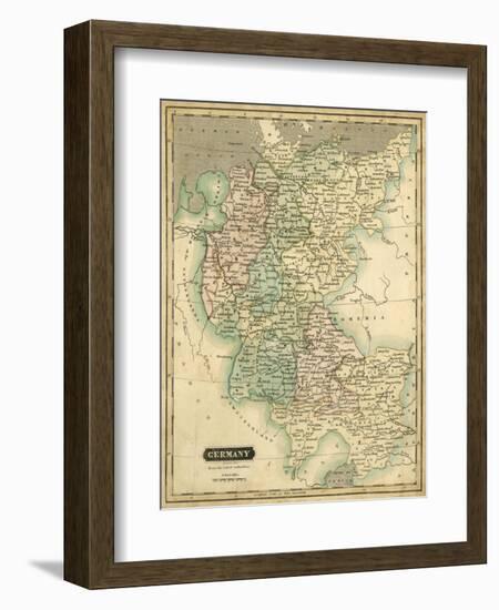 Thomson's Map of Germany-Thomson-Framed Art Print