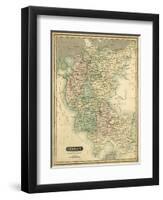 Thomson's Map of Germany-Thomson-Framed Art Print