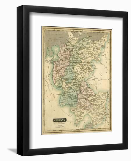 Thomson's Map of Germany-Thomson-Framed Art Print