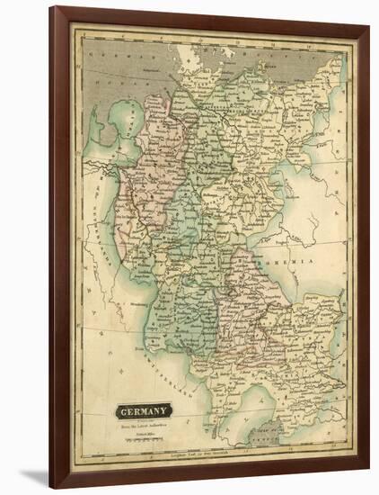 Thomson's Map of Germany-Thomson-Framed Art Print