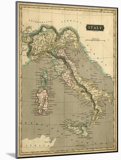 Thomson's Map of Italy-Thomson-Mounted Art Print