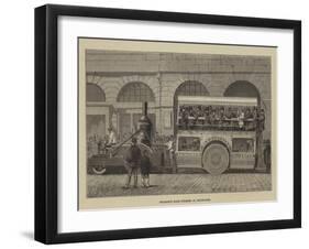 Thomson's Road Steamer at Edinburgh-null-Framed Giclee Print