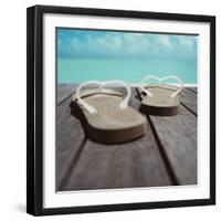 Thong Shoes-null-Framed Photographic Print