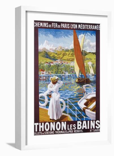 Thonon Les Bains Poster by Robert Boullier-null-Framed Giclee Print