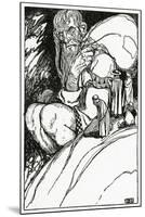 Thor and the Giant Skrymir, from 'The Book of Myths' by Amy Cruse, 1925-null-Mounted Giclee Print