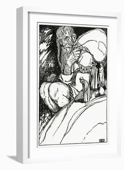 Thor and the Giant Skrymir, from 'The Book of Myths' by Amy Cruse, 1925-null-Framed Giclee Print