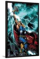 Thor: First Thunder No.1 Cover: Thor Standing-Jay Anacleto-Lamina Framed Poster