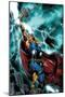 Thor: First Thunder No.1 Cover: Thor Standing-Jay Anacleto-Mounted Poster