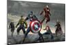 Thor, Hulk, Captain America, Hawkeye, Black Widow, and Iron Man from The Avengers: Age of Ultron-null-Mounted Poster