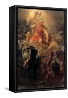 Thor's Fight with the Giants-Marten Eskil Winge-Framed Stretched Canvas