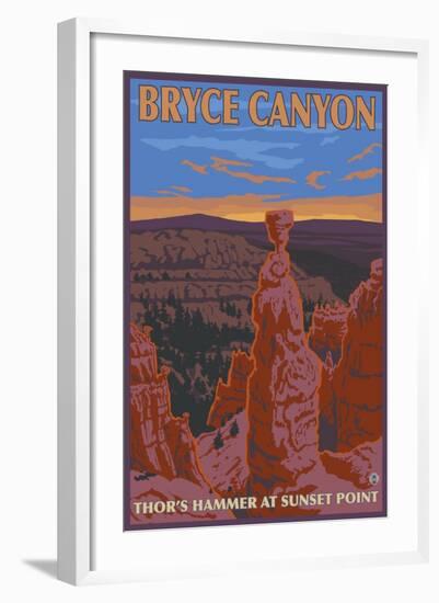 Thor's Hammer, Bryce Canyon, Utah-Lantern Press-Framed Art Print