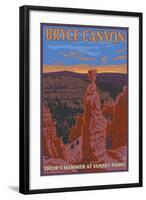 Thor's Hammer, Bryce Canyon, Utah-Lantern Press-Framed Art Print