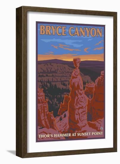 Thor's Hammer, Bryce Canyon, Utah-Lantern Press-Framed Art Print