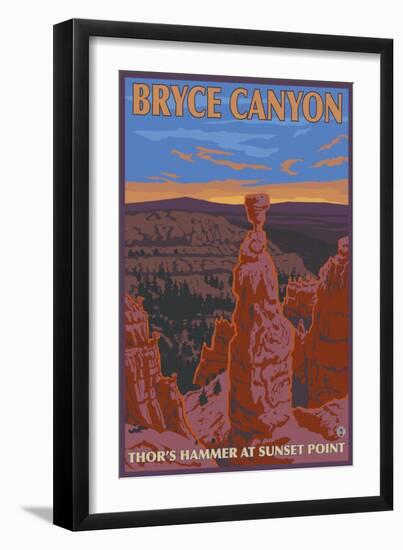 Thor's Hammer, Bryce Canyon, Utah-Lantern Press-Framed Art Print