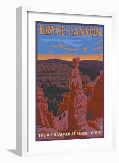 Thor's Hammer, Bryce Canyon, Utah-Lantern Press-Framed Art Print