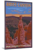 Thor's Hammer, Bryce Canyon, Utah-Lantern Press-Mounted Art Print