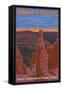 Thor's Hammer, Bryce Canyon, Utah-Lantern Press-Framed Stretched Canvas