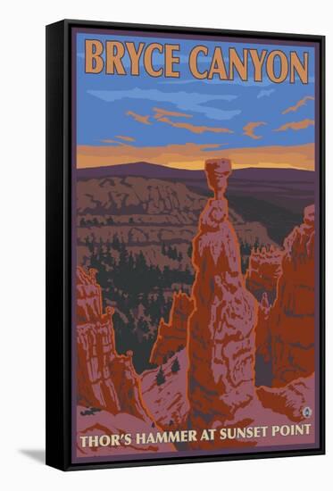 Thor's Hammer, Bryce Canyon, Utah-Lantern Press-Framed Stretched Canvas