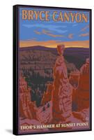 Thor's Hammer, Bryce Canyon, Utah-Lantern Press-Framed Stretched Canvas