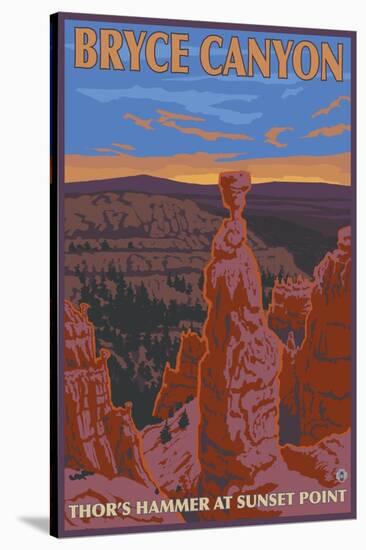 Thor's Hammer, Bryce Canyon, Utah-Lantern Press-Stretched Canvas