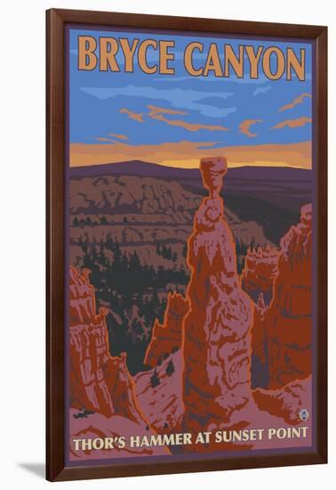 Thor's Hammer, Bryce Canyon, Utah-Lantern Press-Framed Art Print