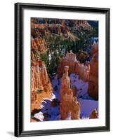 Thor's Hammer During Winter, Yellowstone National Park, USA-Carol Polich-Framed Photographic Print