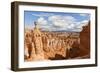 Thor's Hammer from the Navajo Loop Trail on a Partially Cloudy Day-Eleanor Scriven-Framed Photographic Print