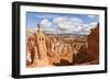 Thor's Hammer from the Navajo Loop Trail on a Partially Cloudy Day-Eleanor Scriven-Framed Photographic Print