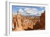 Thor's Hammer from the Navajo Loop Trail on a Partially Cloudy Day-Eleanor Scriven-Framed Photographic Print