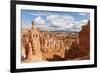 Thor's Hammer from the Navajo Loop Trail on a Partially Cloudy Day-Eleanor Scriven-Framed Photographic Print