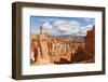 Thor's Hammer from the Navajo Loop Trail on a Partially Cloudy Day-Eleanor Scriven-Framed Photographic Print