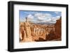 Thor's Hammer from the Navajo Loop Trail on a Partially Cloudy Day-Eleanor Scriven-Framed Photographic Print