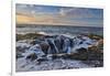 Thor's Well with surf cascading into the well along the Oregon coastline-Darrell Gulin-Framed Photographic Print