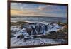 Thor's Well with surf cascading into the well along the Oregon coastline-Darrell Gulin-Framed Photographic Print