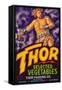 Thor Vegetable Label - Holtville, CA-Lantern Press-Framed Stretched Canvas